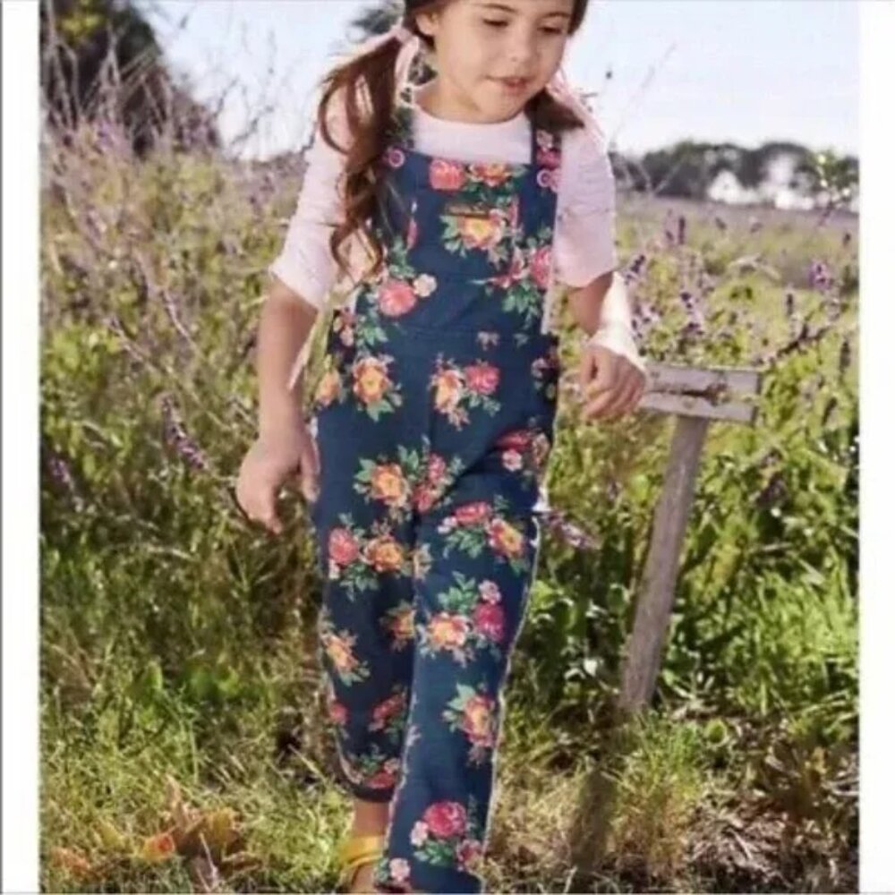 Matilda Jane Floral Overalls, Size 12